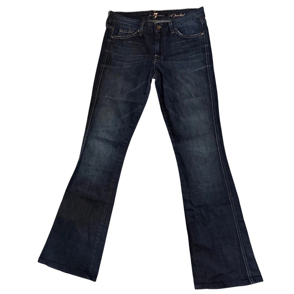 7 For All Mankind Bootcut Jeans Dark Wash "A Pocket" Denim Size 29 U130055U-055U